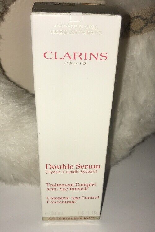 Clarins Paris Double Serum - Complete Age Control - 1.6 fl oz NEW IN BOX