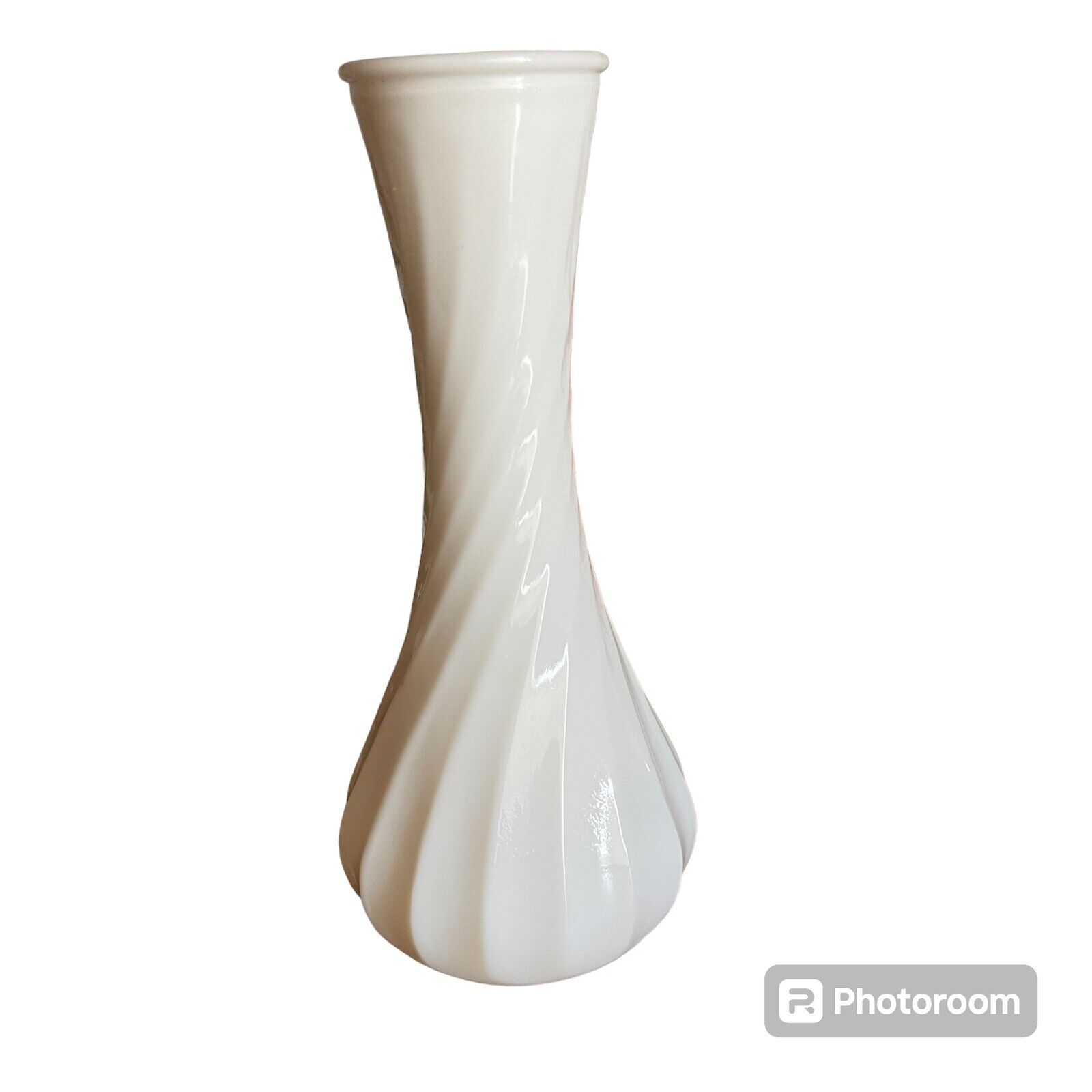 Vintage Hoosier White Milk Glass Bud Vase 