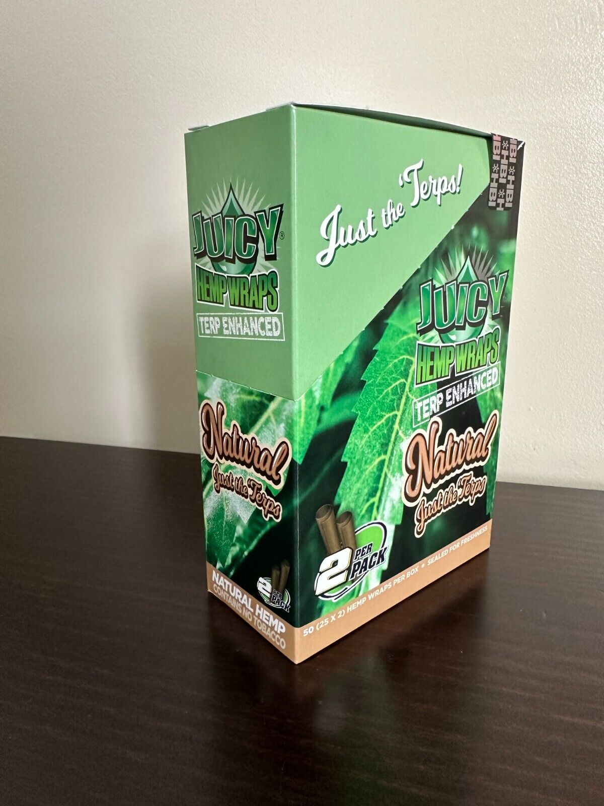 Juicy Jay’s Wraps Natural Full Box 25/2ct Packs Sealed Fresh