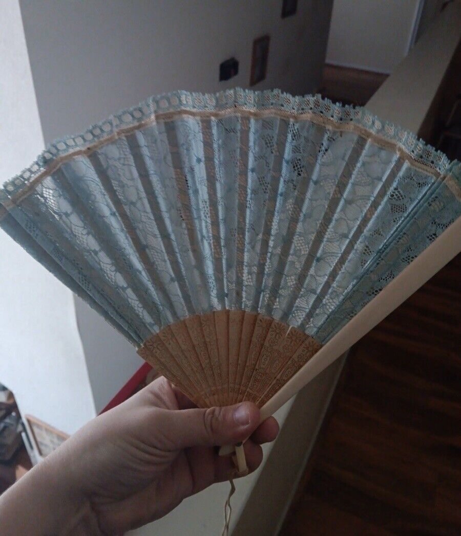 Antique Japanese Fans Two In Original Case Beautiful 