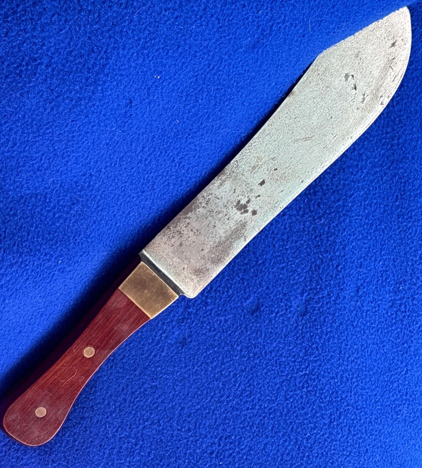 Vintage/antique I SORBY SHEFFIELD HUDSON BAY CAMP KNIFE & Leather Sheath Heavy