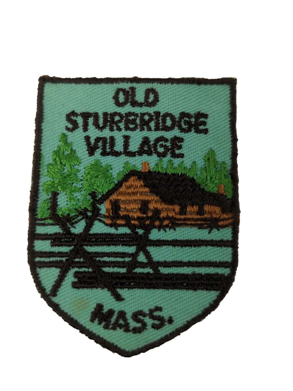 VTG Old Sturbridge Village Jacket Patch Massachusetts Travel Souvenir NEW NOS