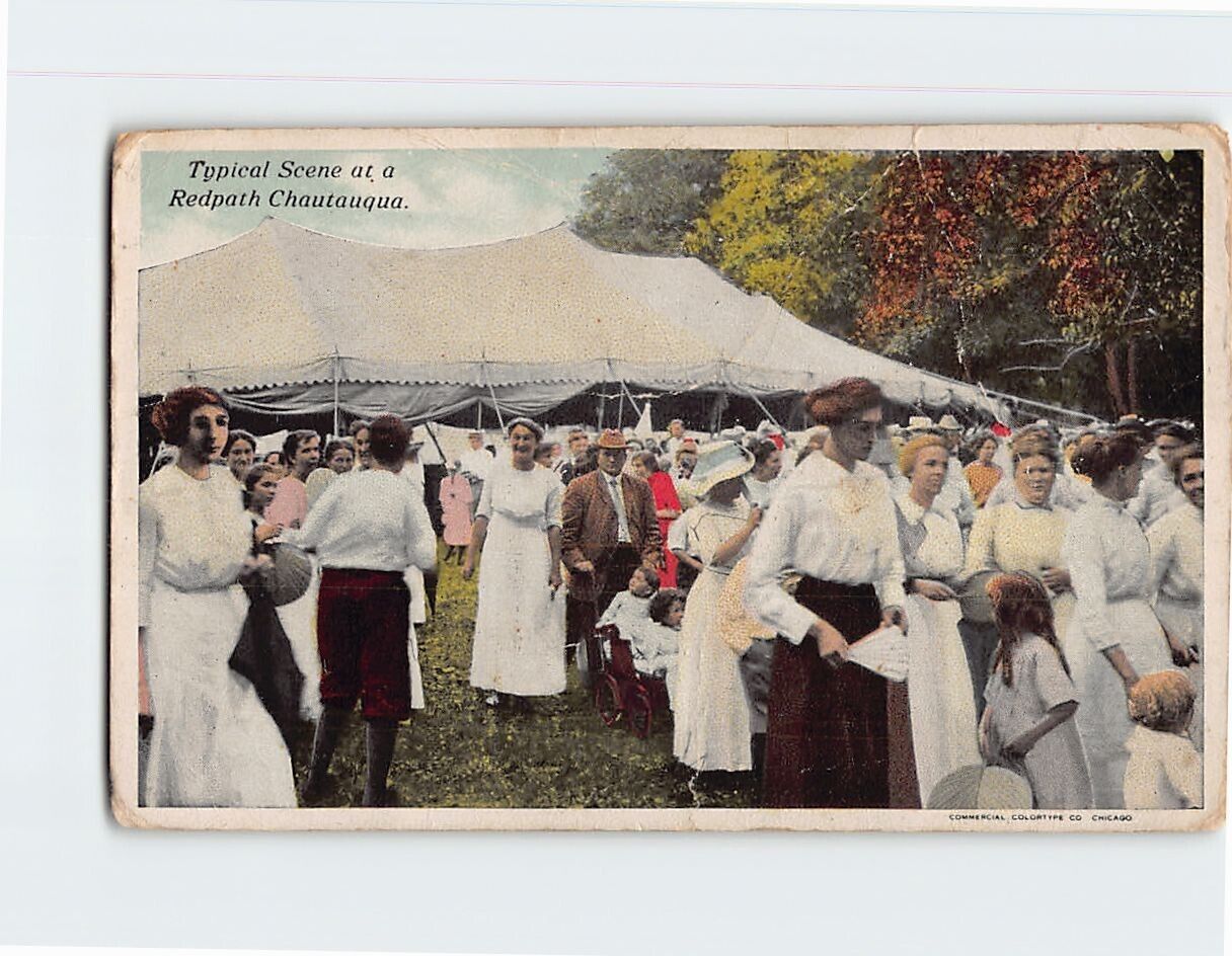 Postcard Typical Scene at a Redpath Chautauqua USA
