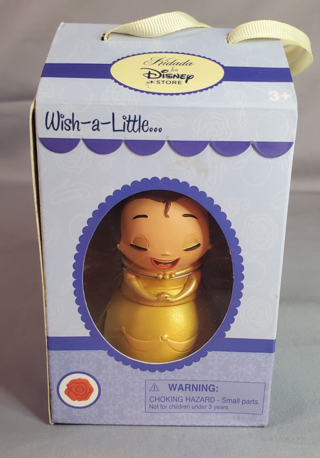 Disney Kidada Belle Figure Charm & Necklace Wish-a-Little Charming Collection