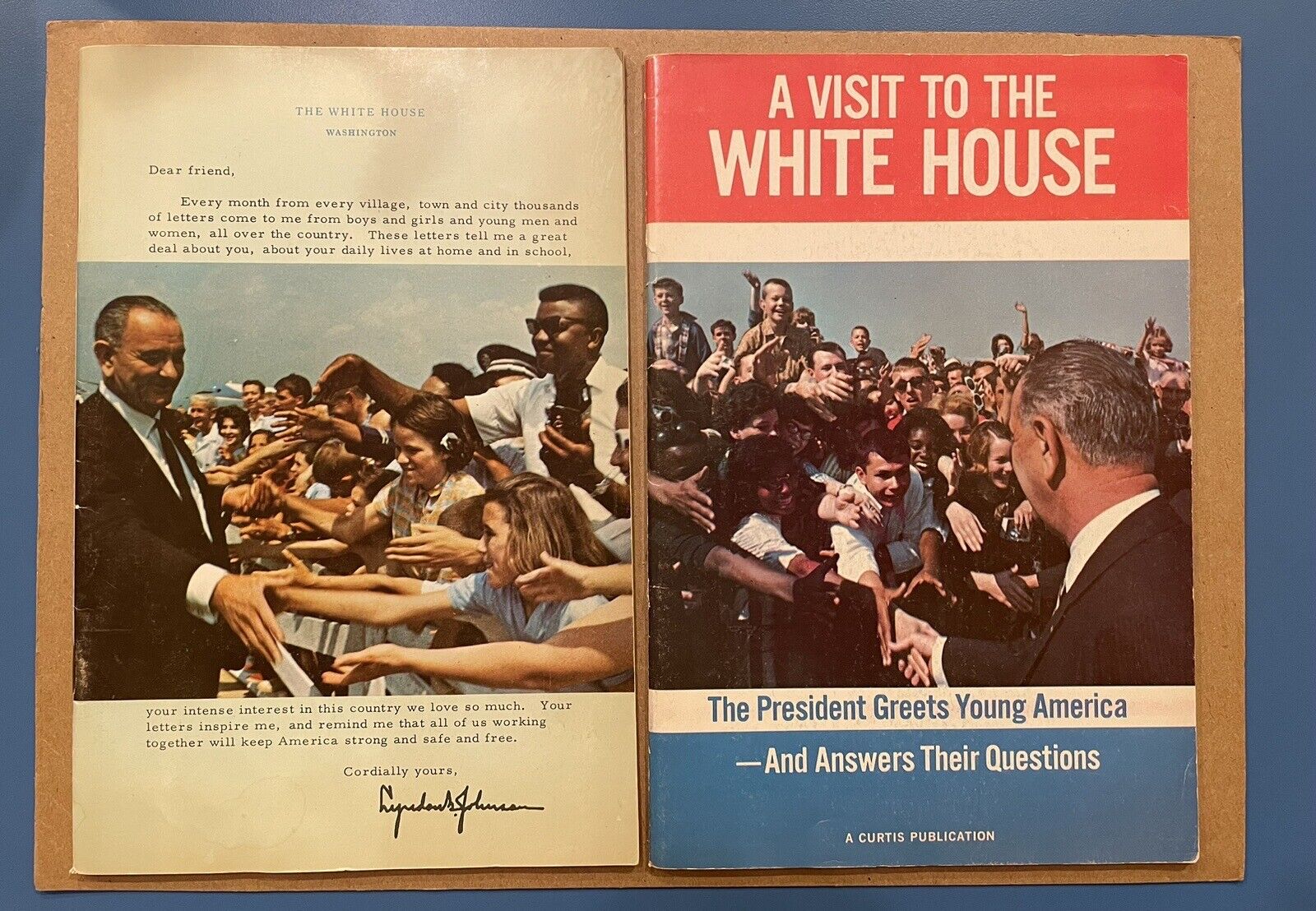 2 Lyndon B. Johnson White House Programs. Copyright 1964 In Excellent Condition