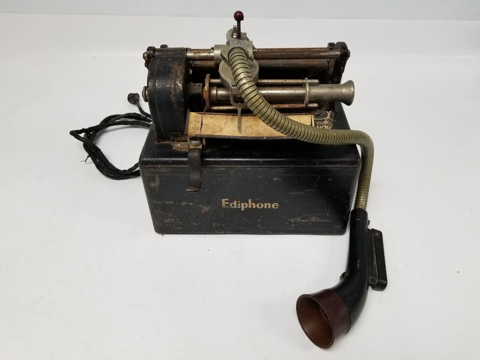 Vintage Thomas Edison Ediphone Voicewriter Dictating Wax Cylinder(Pat 1909-1921)