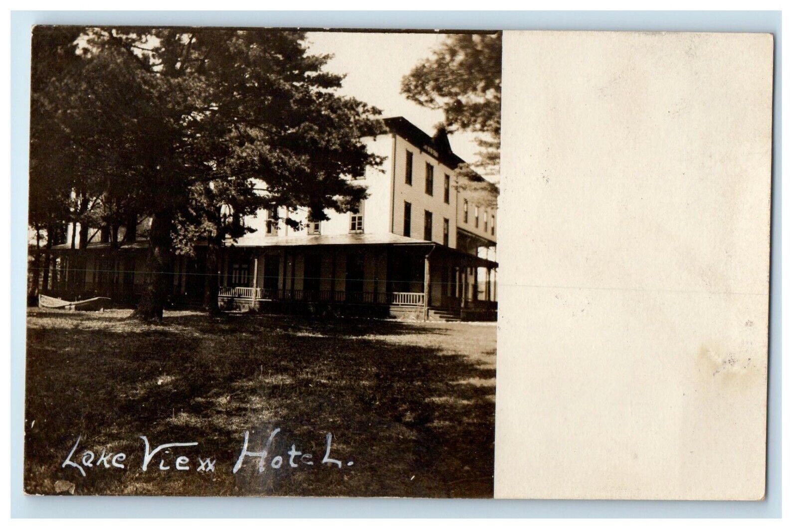 c1910's Lake View Hotel Lake View New York NY RPPC Photo Antique Postcard