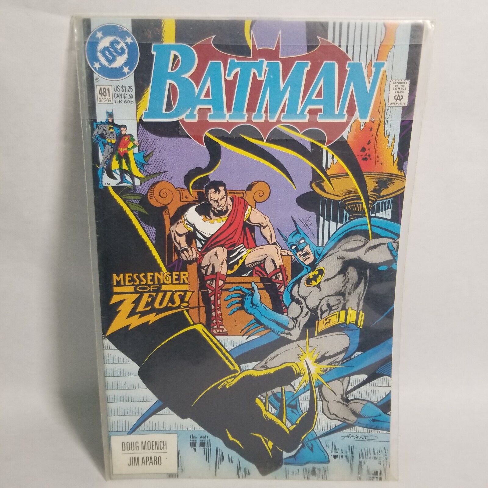 Batman #481(1992)DC Comics/Comic Book/Messenger Of Zeus