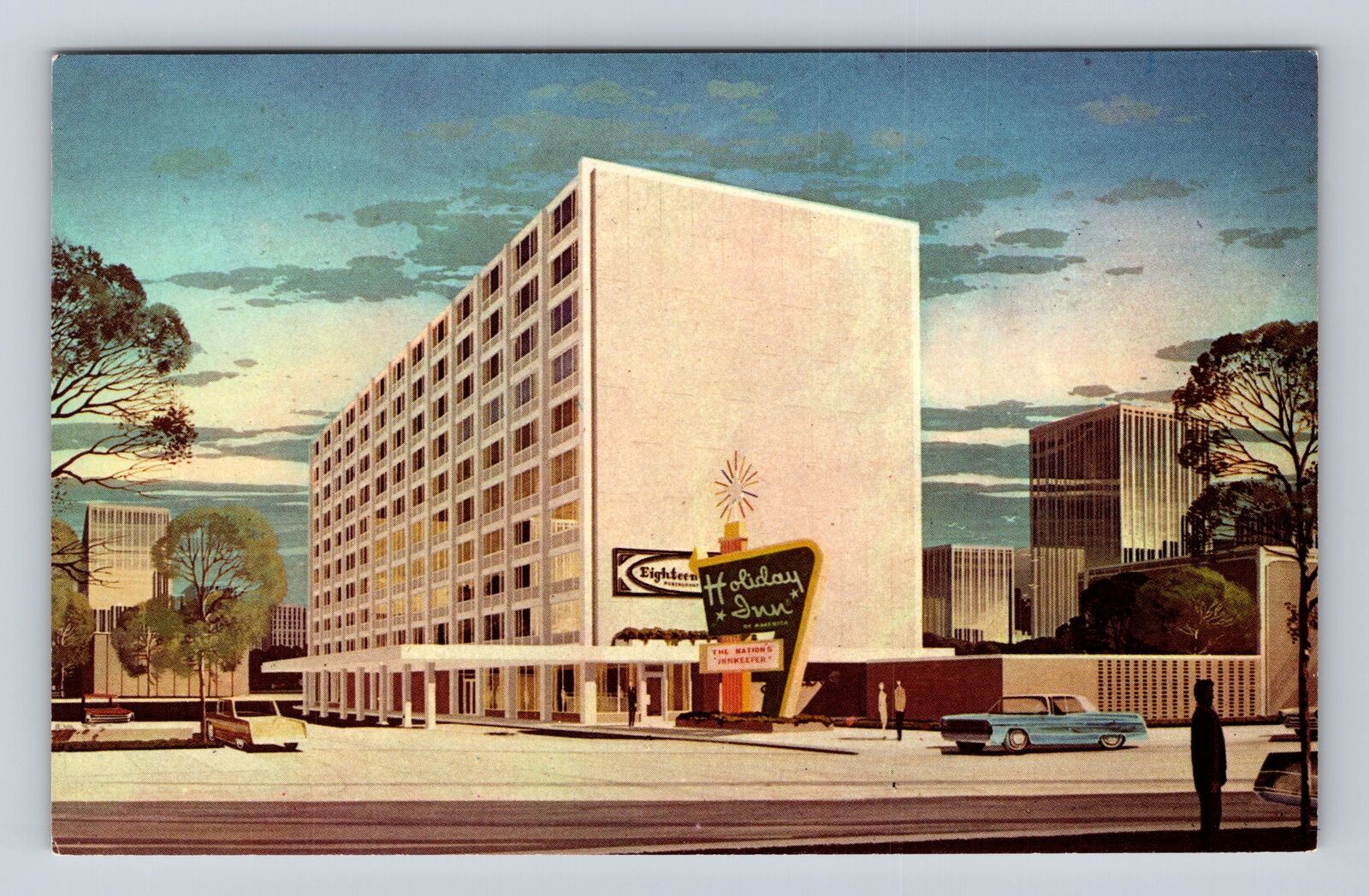 Cleveland OH-Ohio, Holiday Inn, Advertisement, Antique, Vintage Postcard