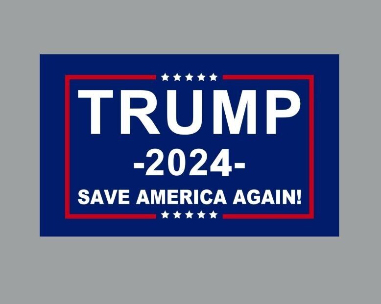 Trump 2024 Save America Again Die Cut Glossy Fridge Magnet