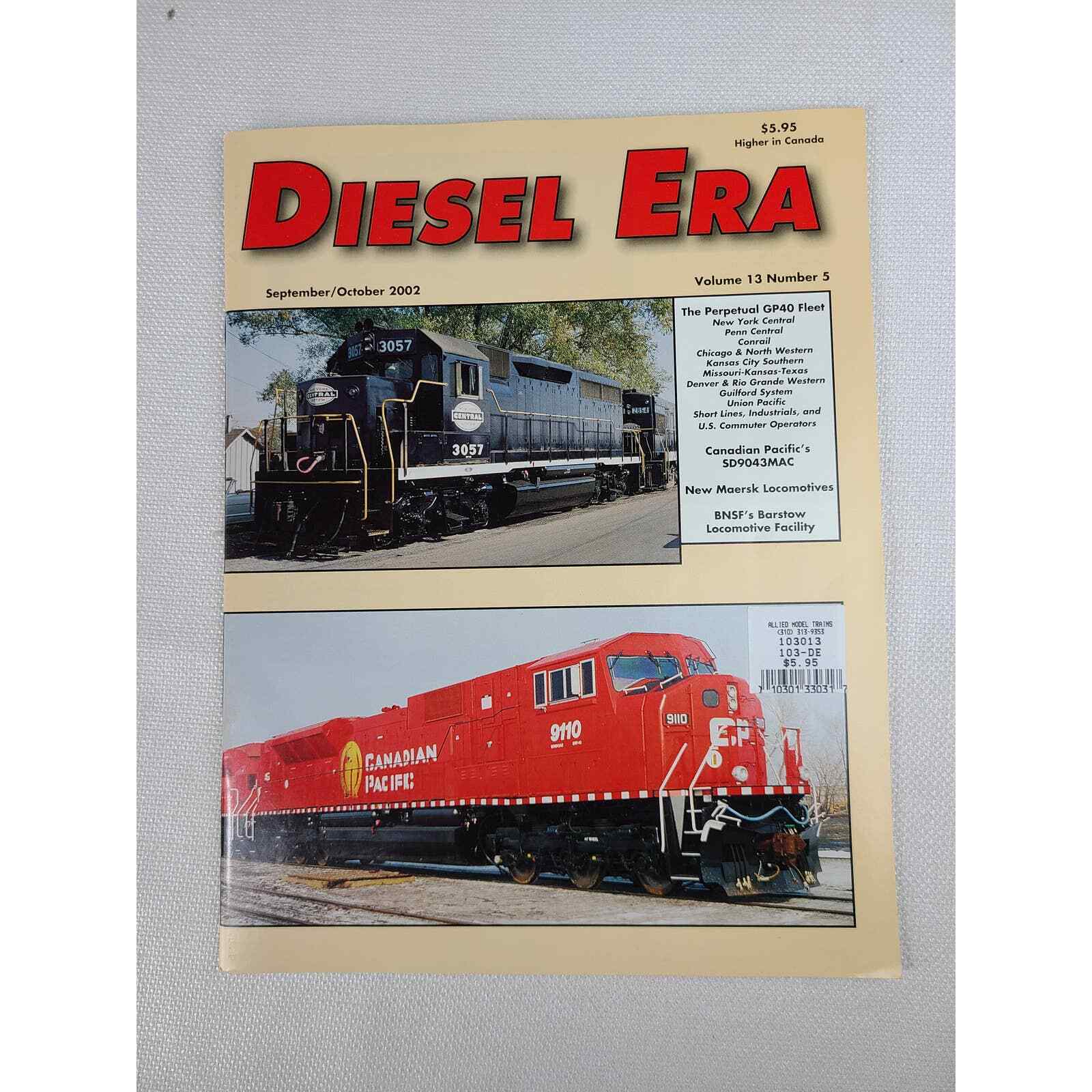 Diesel Era Magazine Volume 13 Number 5 September October 2002 - Locomotives
