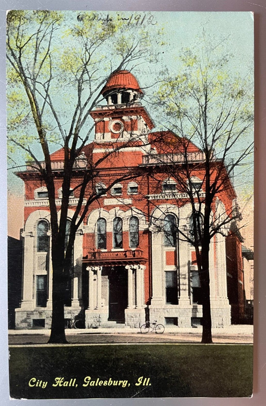Vintage Postcard 1907-1915 City Hall, Galesburg, Illinois (IL)