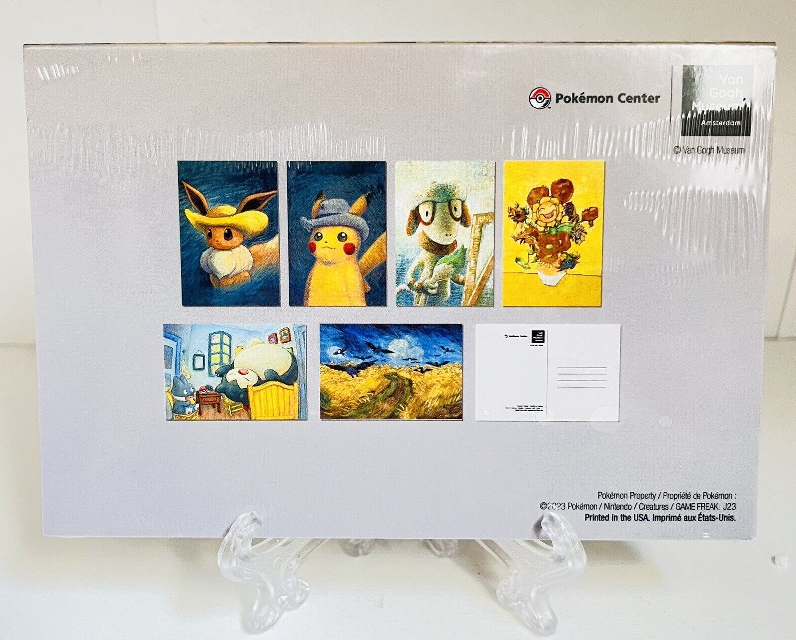 Pokemon Center x Van Gogh Museum Inspired by Paintings 12 Post Cards Set Sealed