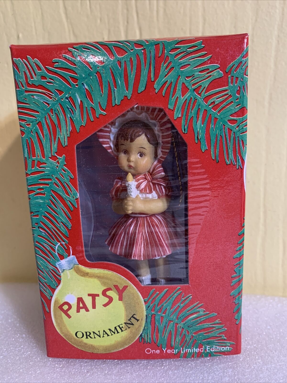 Effanbee Doll Company 1995 PATSY With Candle Christmas Ornament Limited Edition