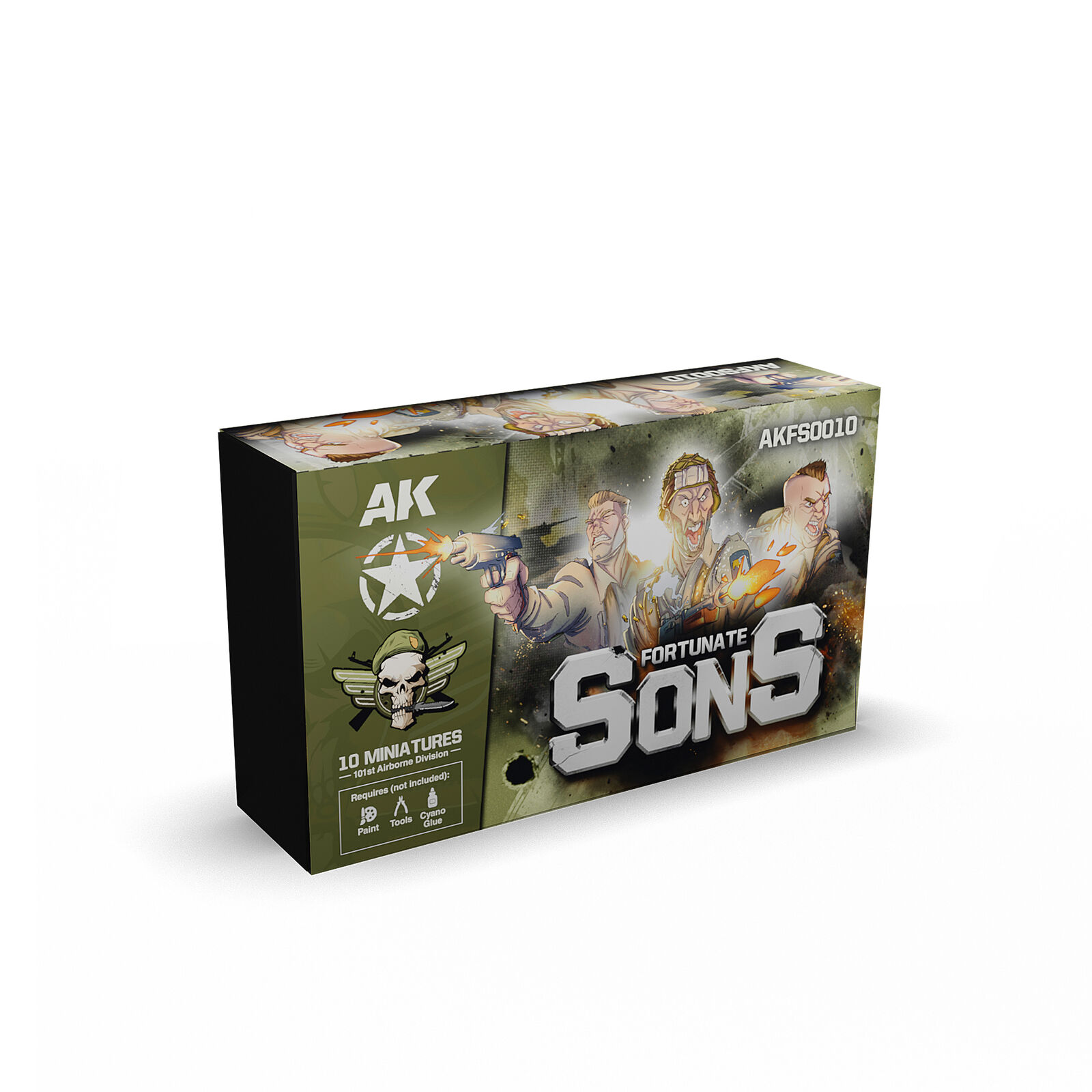 AK Interactive FORTUNATE SONS 101st Airborne Division (10 Miniatures) Figures