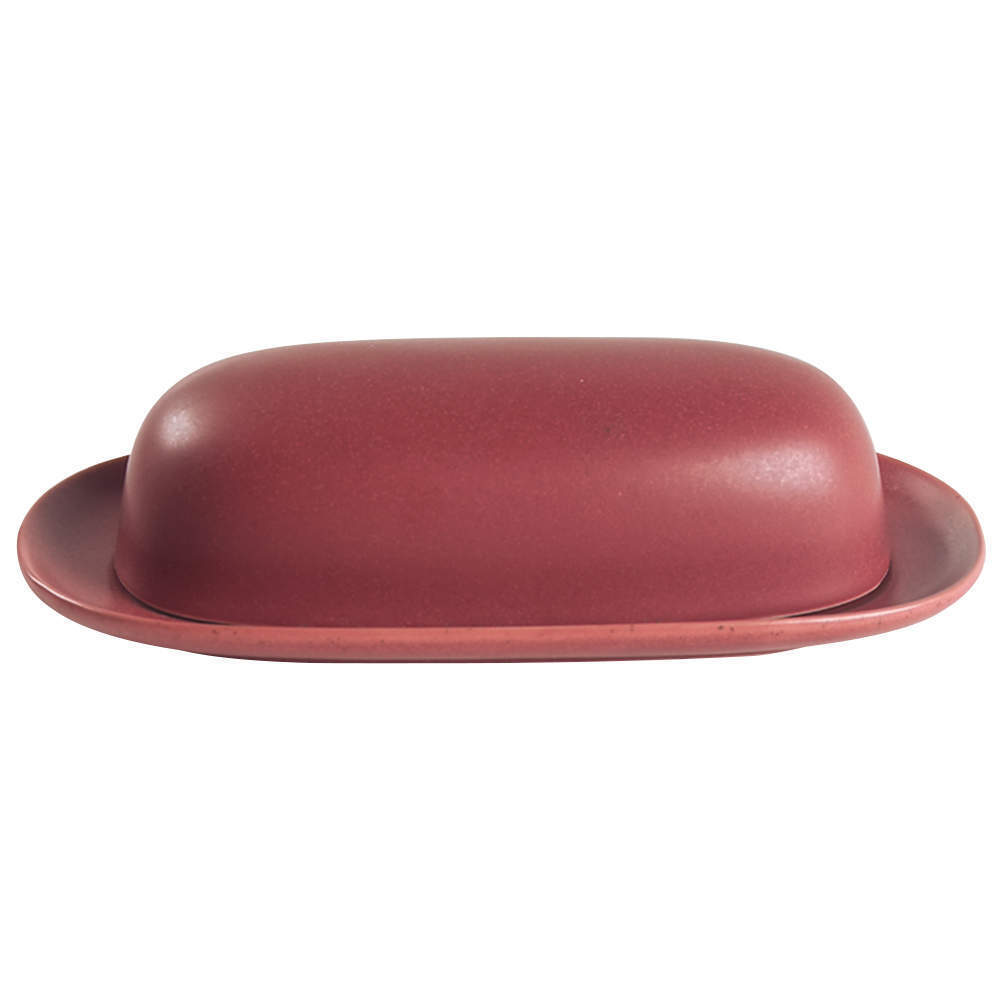 Noritake Colorwave Raspberry 1/4 Lb Covered Butter 3747973