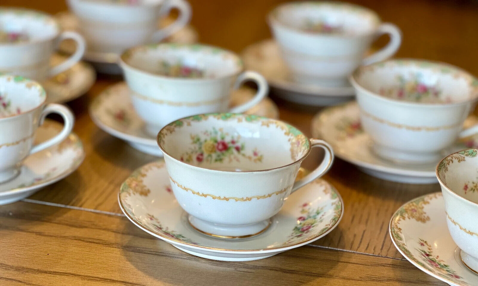 Vintage Tea Cup and Saucer - Vintage Cottagecore - Monarch Coranado