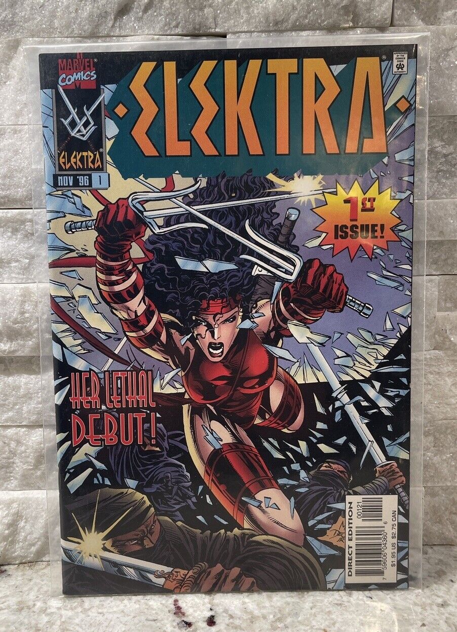 Elektra #1 Variant Cover 1996 Series Marvel comics NM