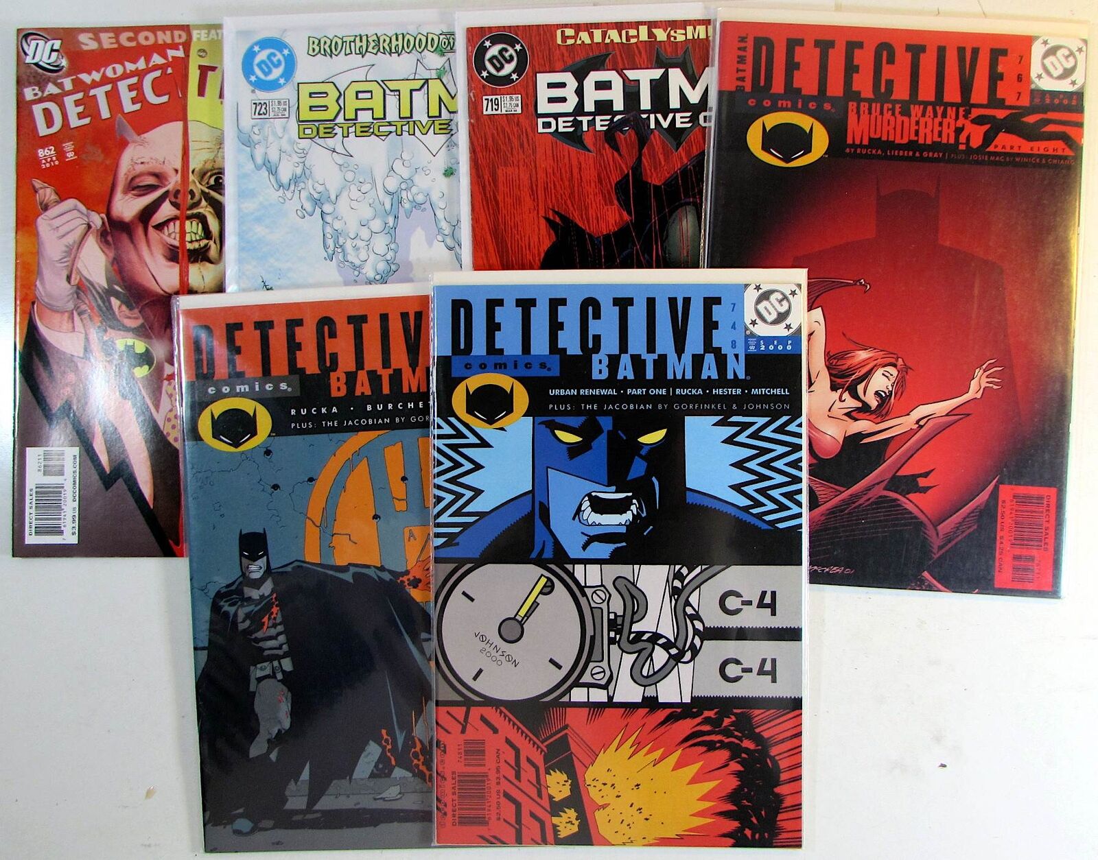 Detective Lot of 6 #719,723,748,757,767,862 DC (2008) BATMAN 1st Print Comics