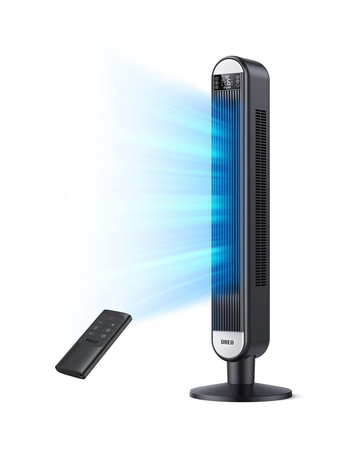 Dreo Tower Fan with Remote, 90° Oscillating Bladeless Fan, 42 Inch, Quiet w