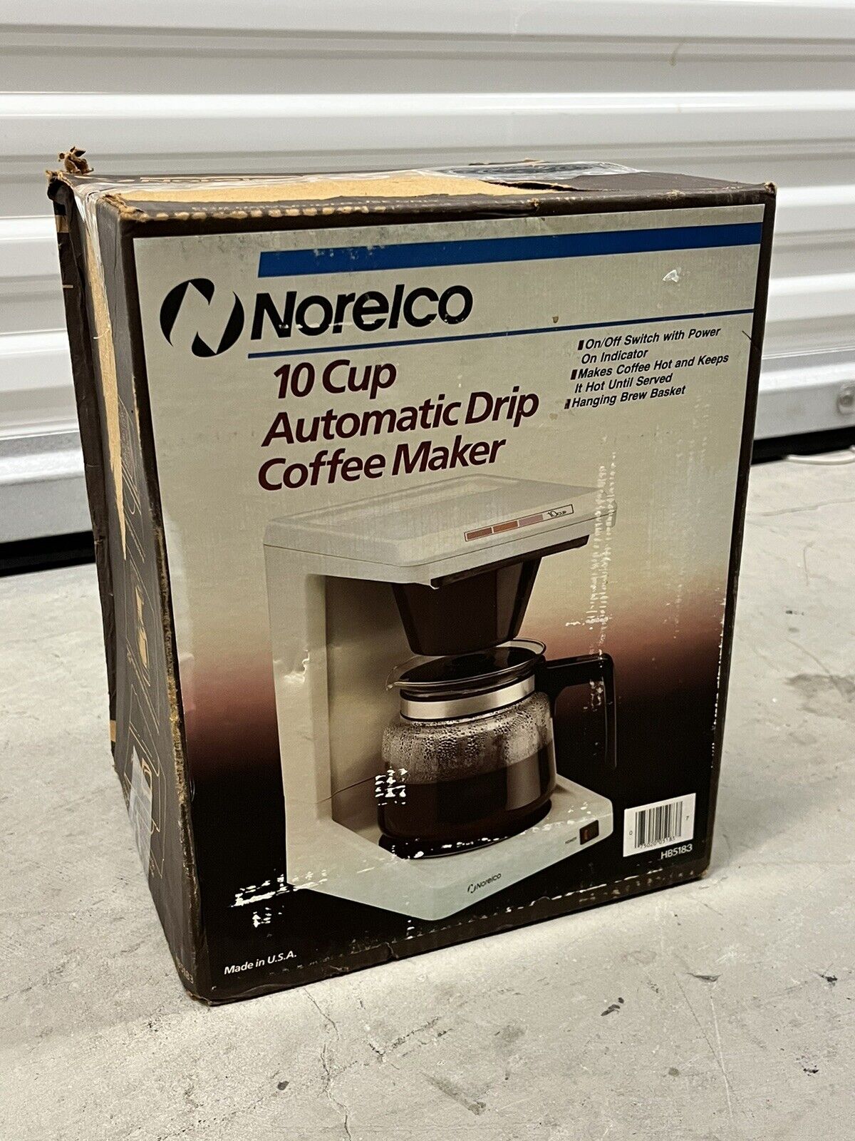 NEW Vintage 1983 Norelco Dial-A-Brew II 10 Cup Coffee Maker HB-5183 
