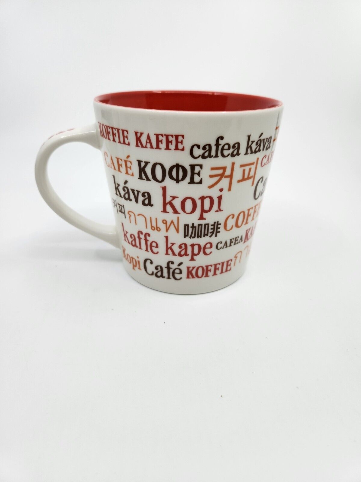 2008 Starbucks Coffee Mug The Word Coffee In Several Languages 16 oz Pre-owned