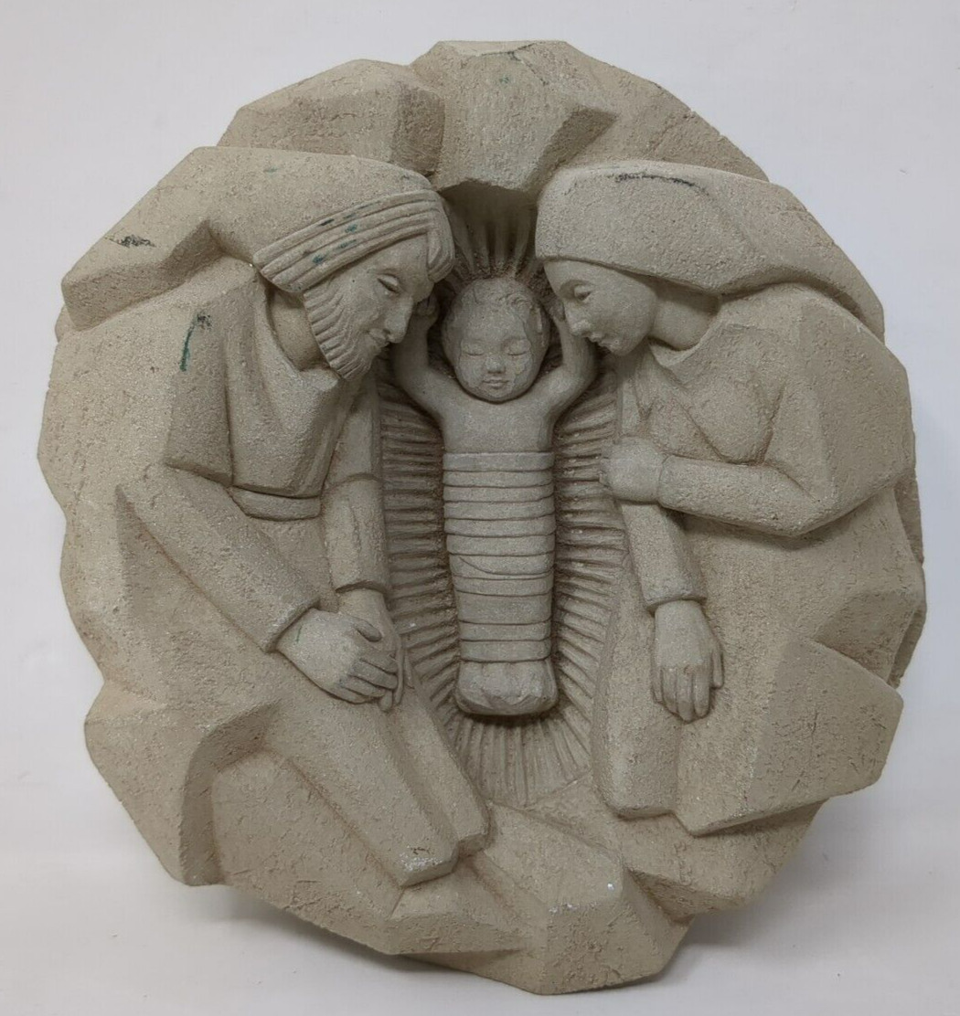 Washington National Cathedral HOLY FAMILY Nativity Cast Sculpture 2003 Carruth