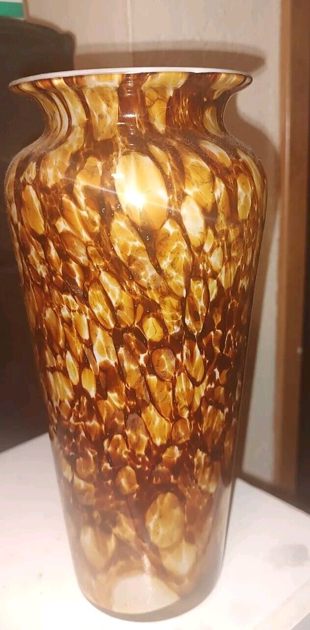 Vintage Heavy Glass Vase 10\