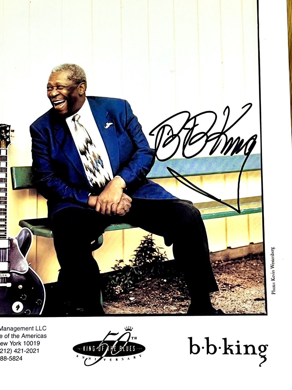 B.B. KING of the Blues signed Autographed 50th anniversary photo BB music auto 