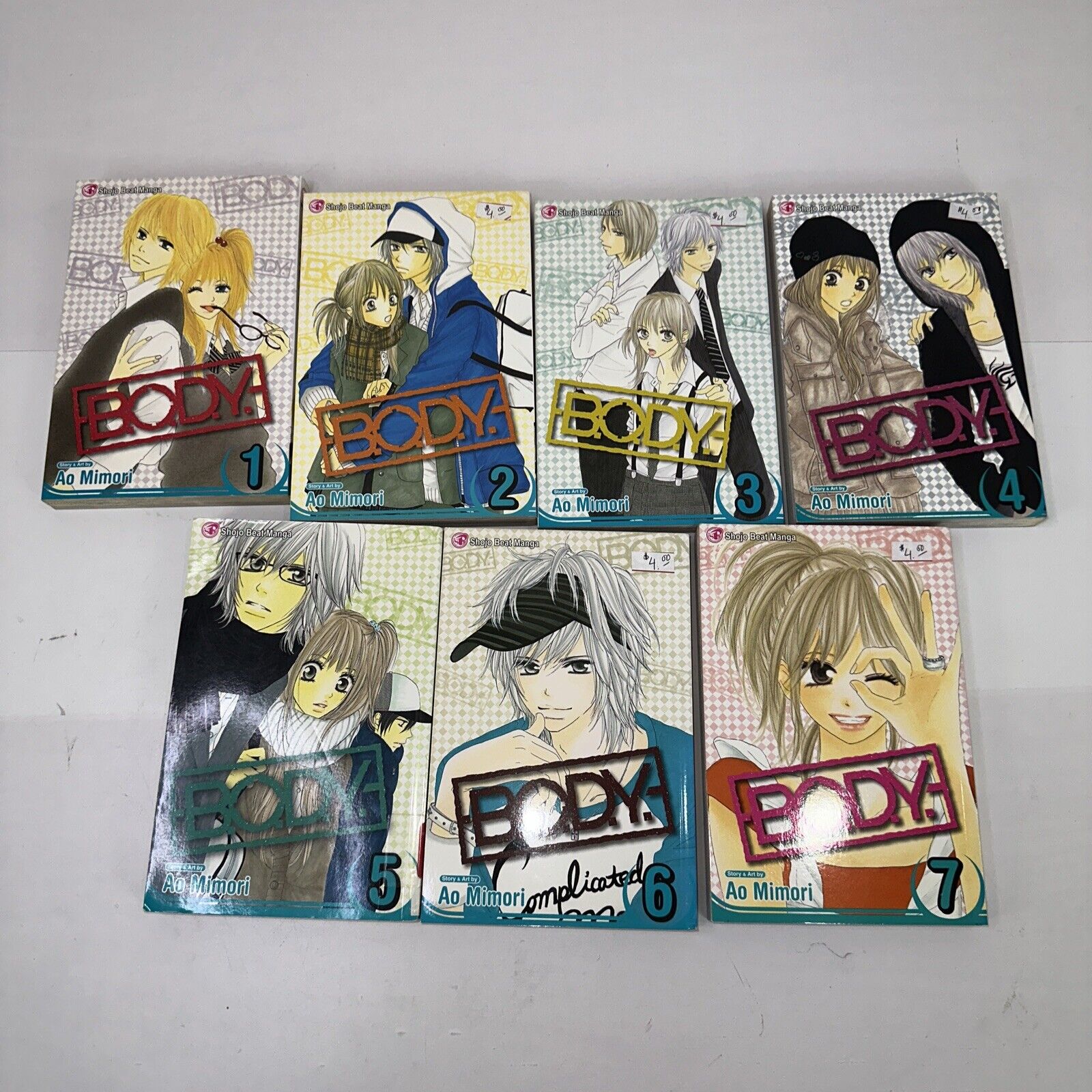 B.O.D.Y. (BODY) by Ao Mimori Vol 1-7 Complete English Set Manga Lot