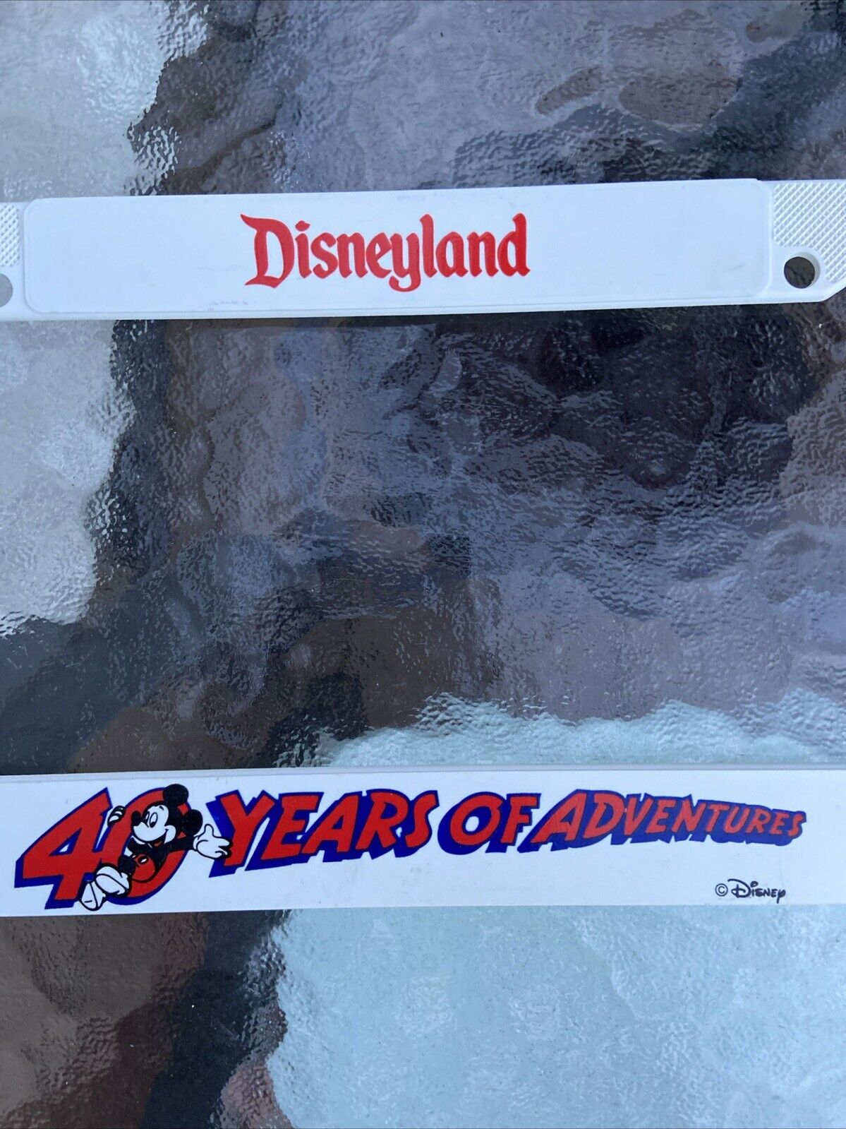 1995 Disneyland 40 Years Of Adventure 40th Anniversary License Frame Plastic CA