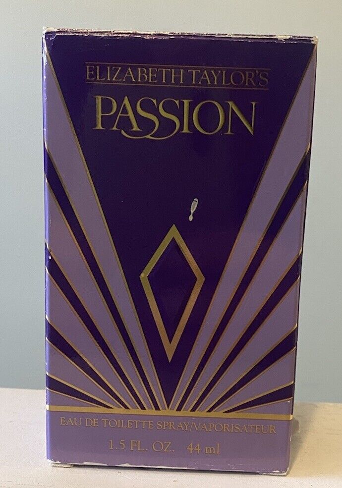 Vintage Elizabeth Taylor's PASSION Perfume 1.5 Oz 44ml - Full & Unused