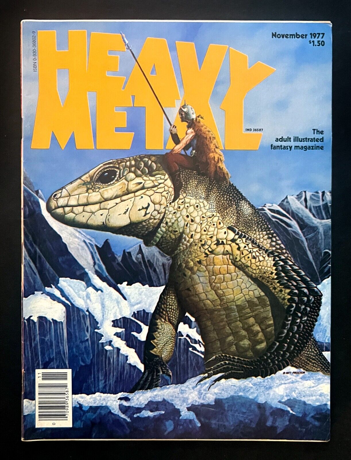 *Heavy Metal Magazine* #8 November 1977 Newsstand Moebius Corben Caza Nice Copy