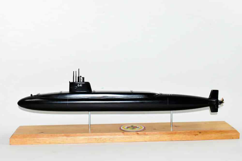 USS Simon Bolivar SSBN-641 Submarine Model (Black Hull), Navy, 20