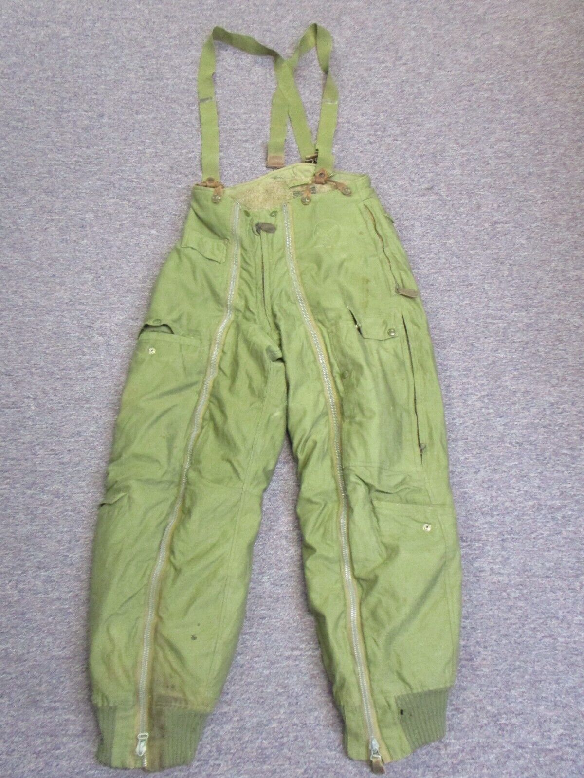Vintage WWII US Army Air Force Type A-11 Flight Pants Alpaca Lined Size 30 1940s