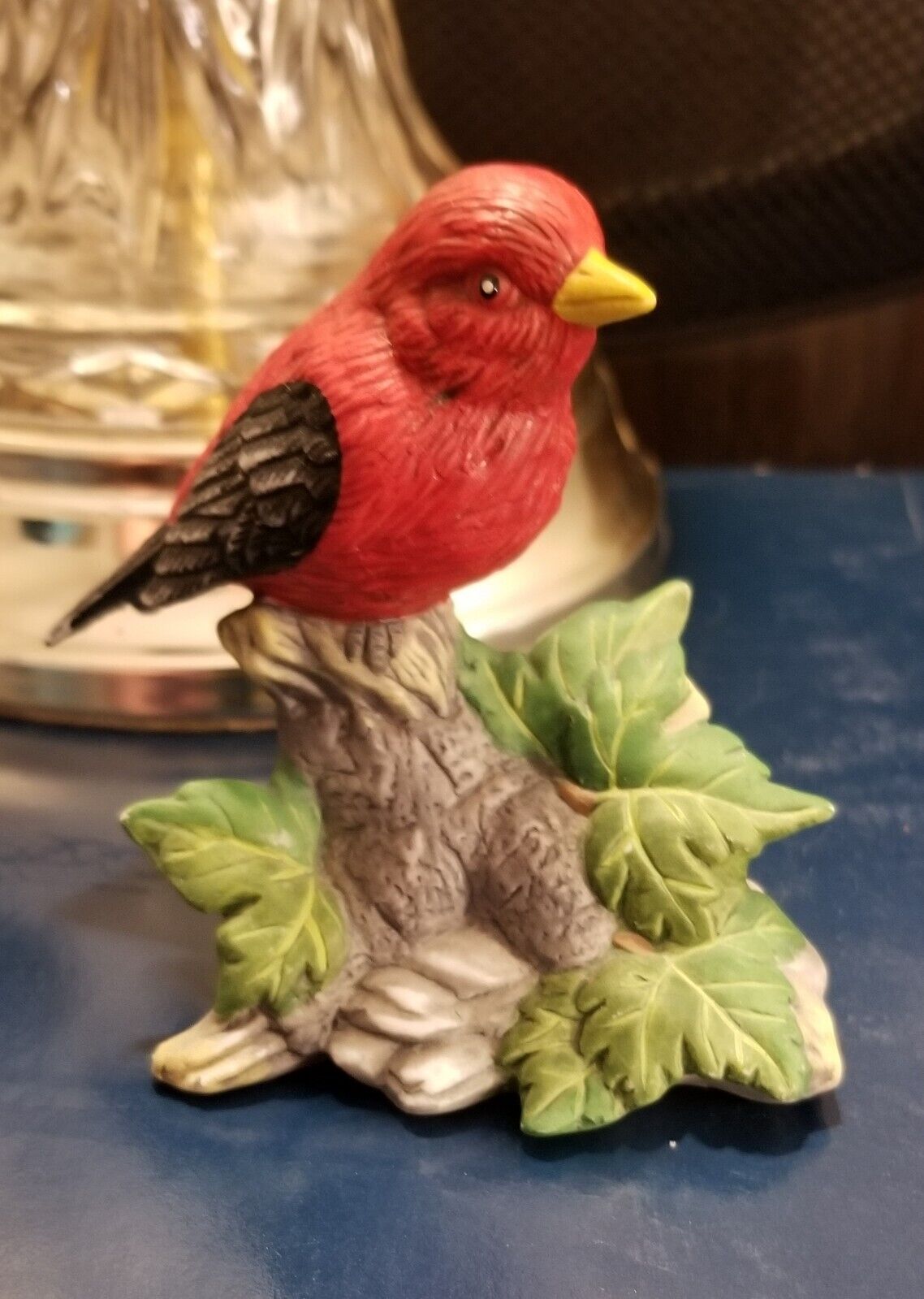 Lenox American Songbird ~ Scarlet Tanager Fine Porcelain Figurine 