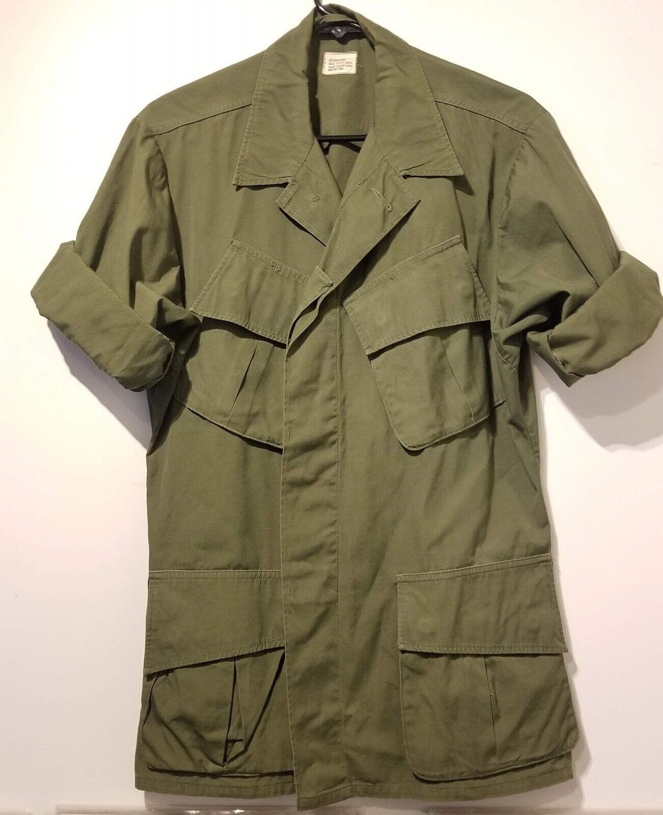 RARE 1967 Poplin (not ripstop) OG-107 Tropical Pattern Jacket Size Medium Short