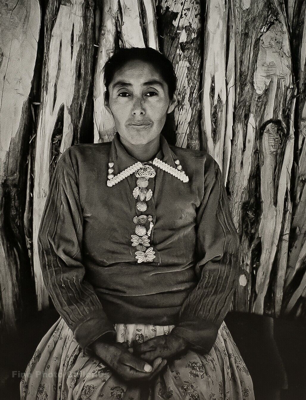 1948/72 ANSEL ADAMS Vintage Native American Indian Navajo Woman Photo Art 11X14