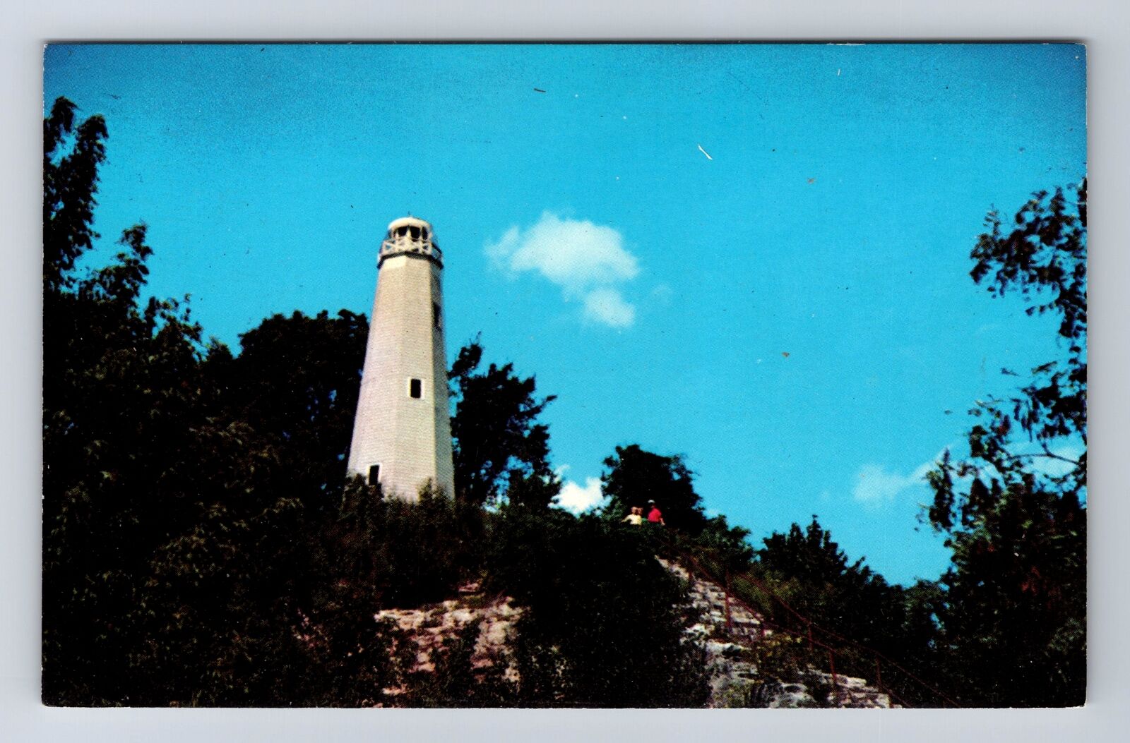Hannibal MO-Missouri, The Lighthouse On Cardiff Hill, Vintage Postcard