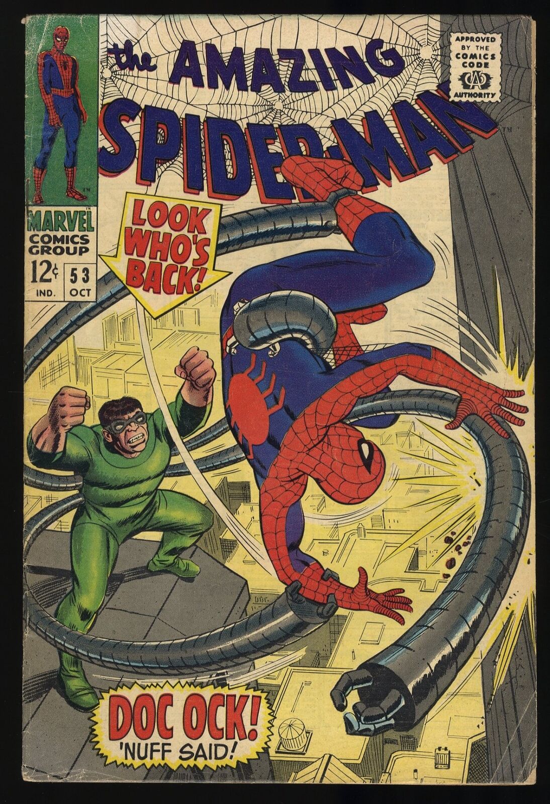 Amazing Spider-Man #53 VG+ 4.5 Doctor Octopus Appearance Key Issue Marvel 1967