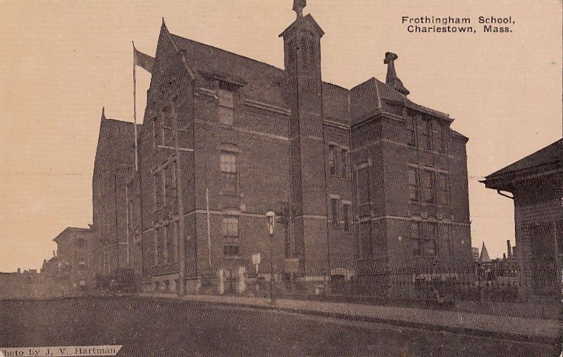 Postcard Frothingham School Charlestown MA 