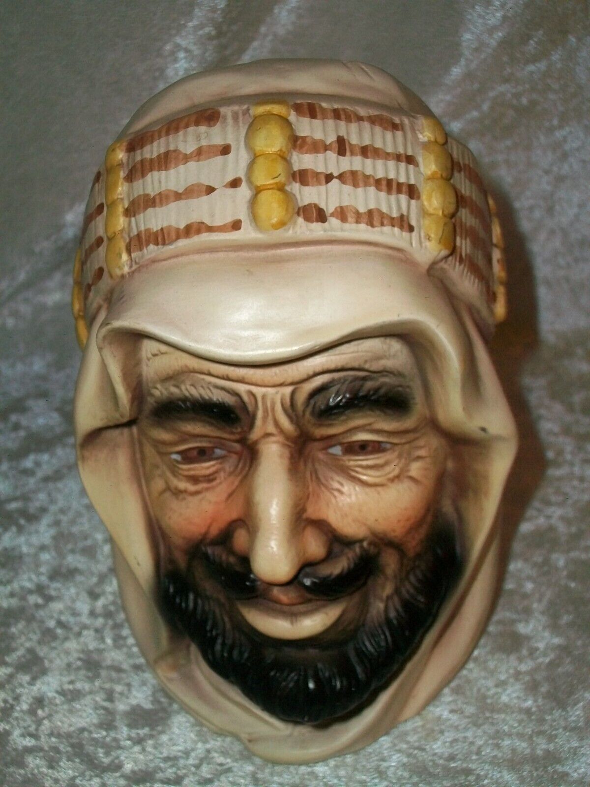 Vintage Arnart Middle Eastern Saudi Arabia King Faisal Bust Statue 55/860