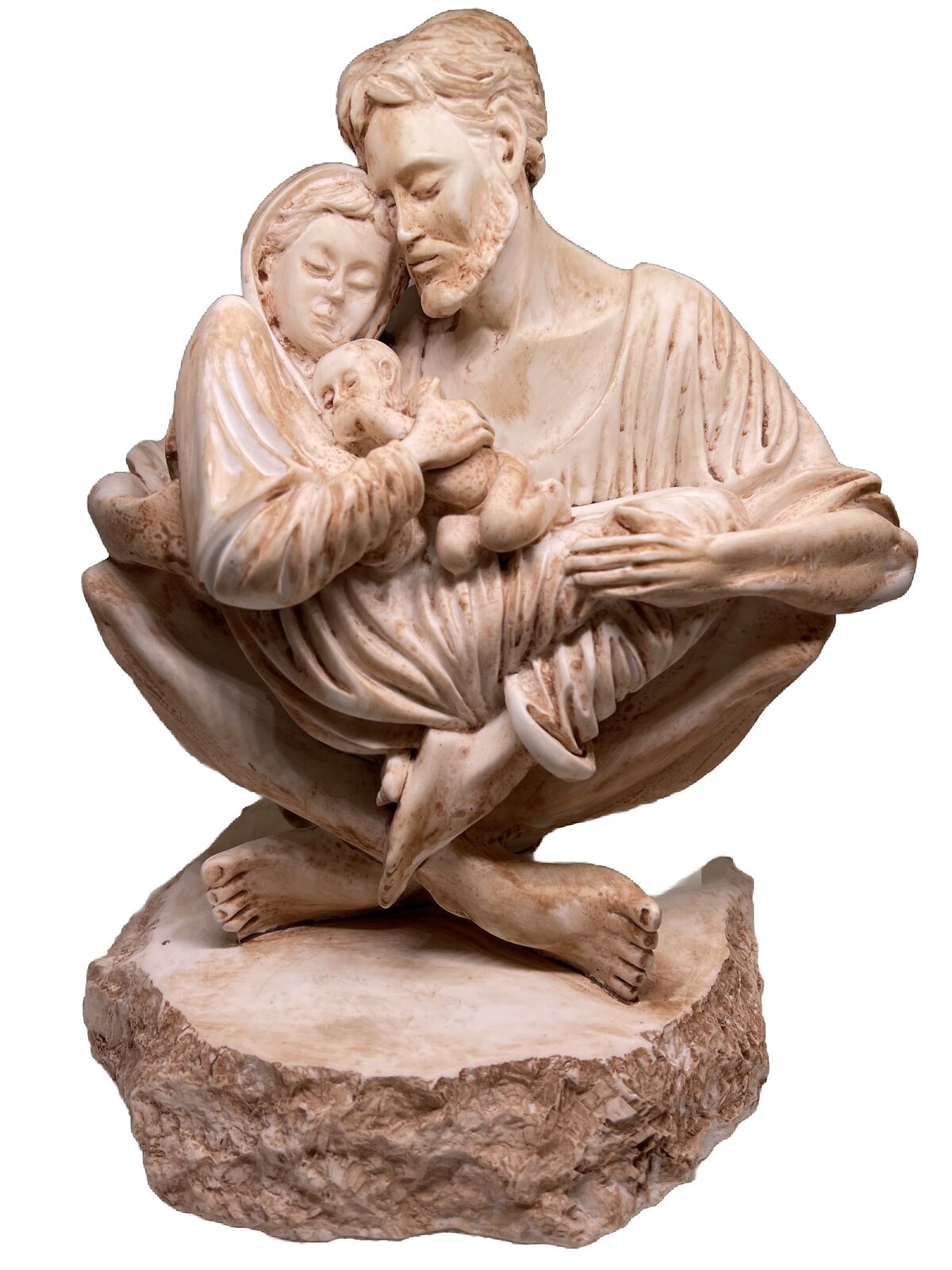 RARE 1999 Timothy P. Schmalz  “MATERNAL BOND” Holy Family Sculpture