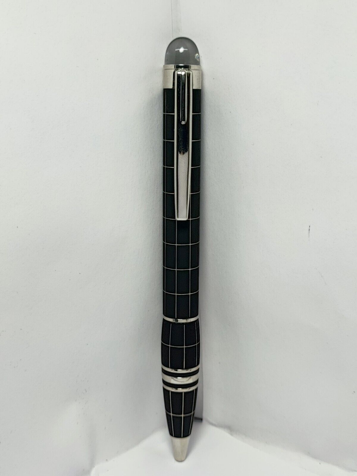 Montblanc Starwalker Matte Black + Silver Clip Ballpoint Pen | Black Ink | Used