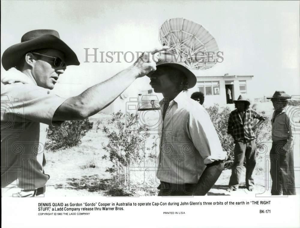 1983 Press Photo Actor Dennis Quaid in \