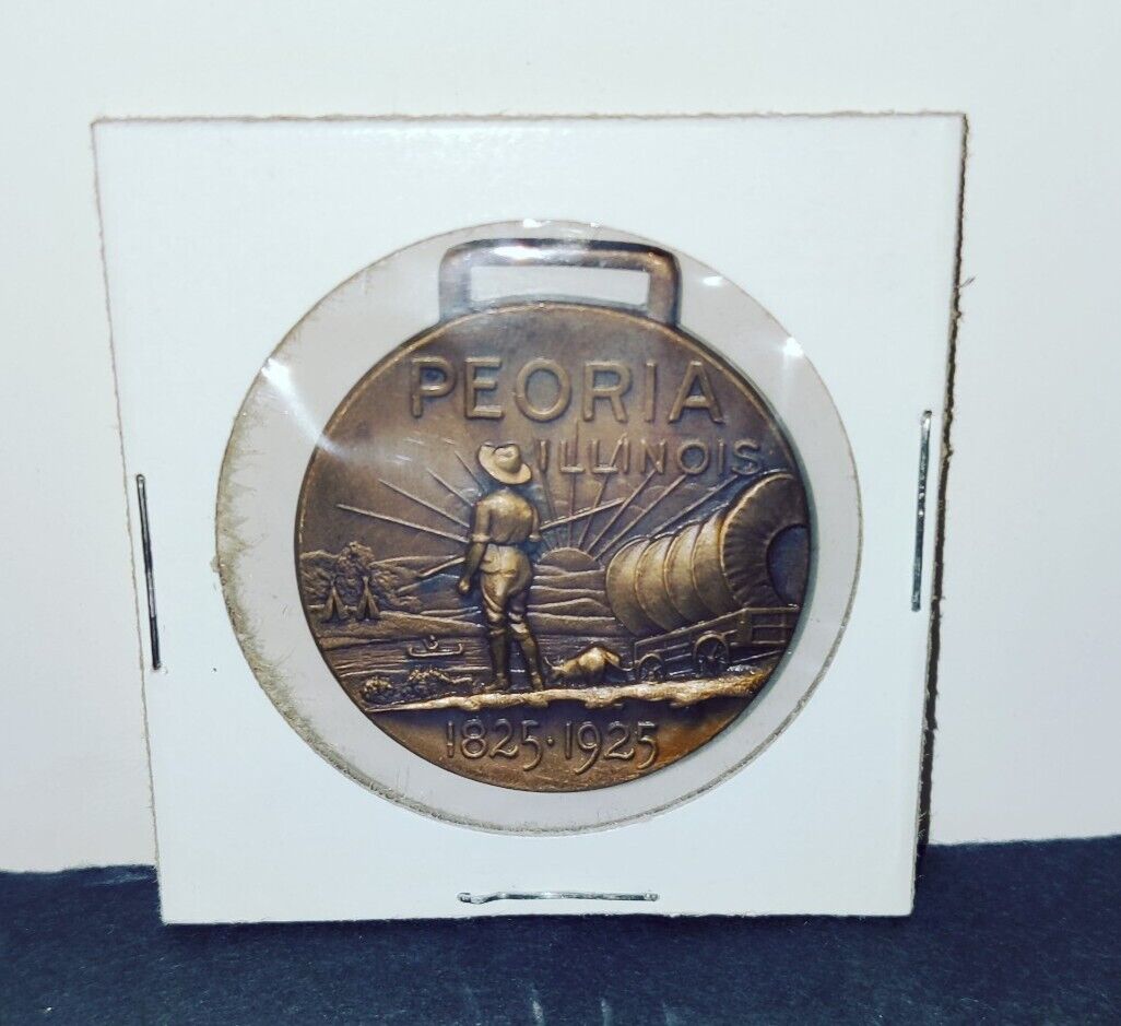 1825-1925 Peoria Illinois Centennial of Peoria County A.D. 1825, Coin, Medal 