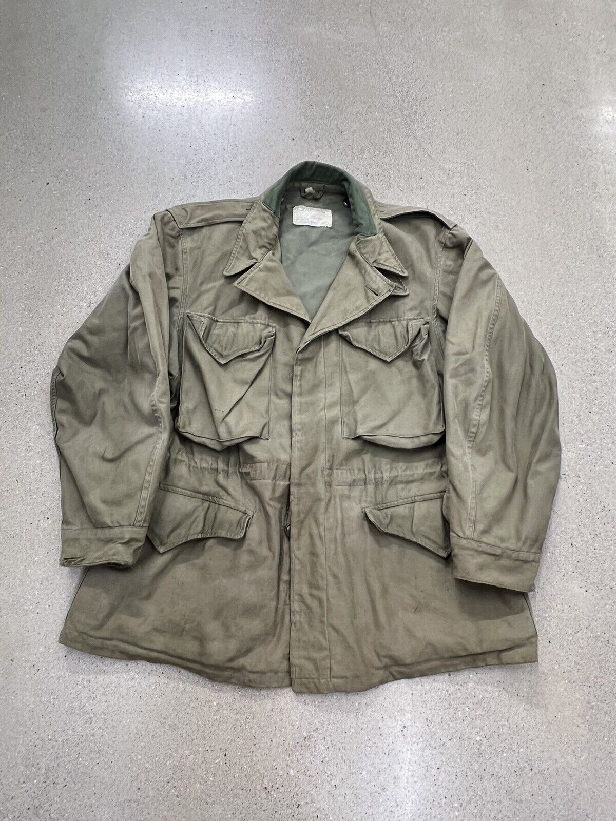 Vintage US Military Army M-1943 Field Jacket Size 38 Short WWII Era M-43
