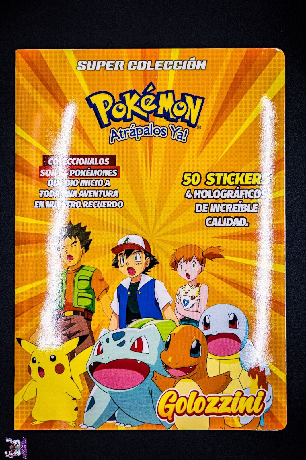 Golozzini Pokemon Master set Album Pokemon Stickers Chicle Completo