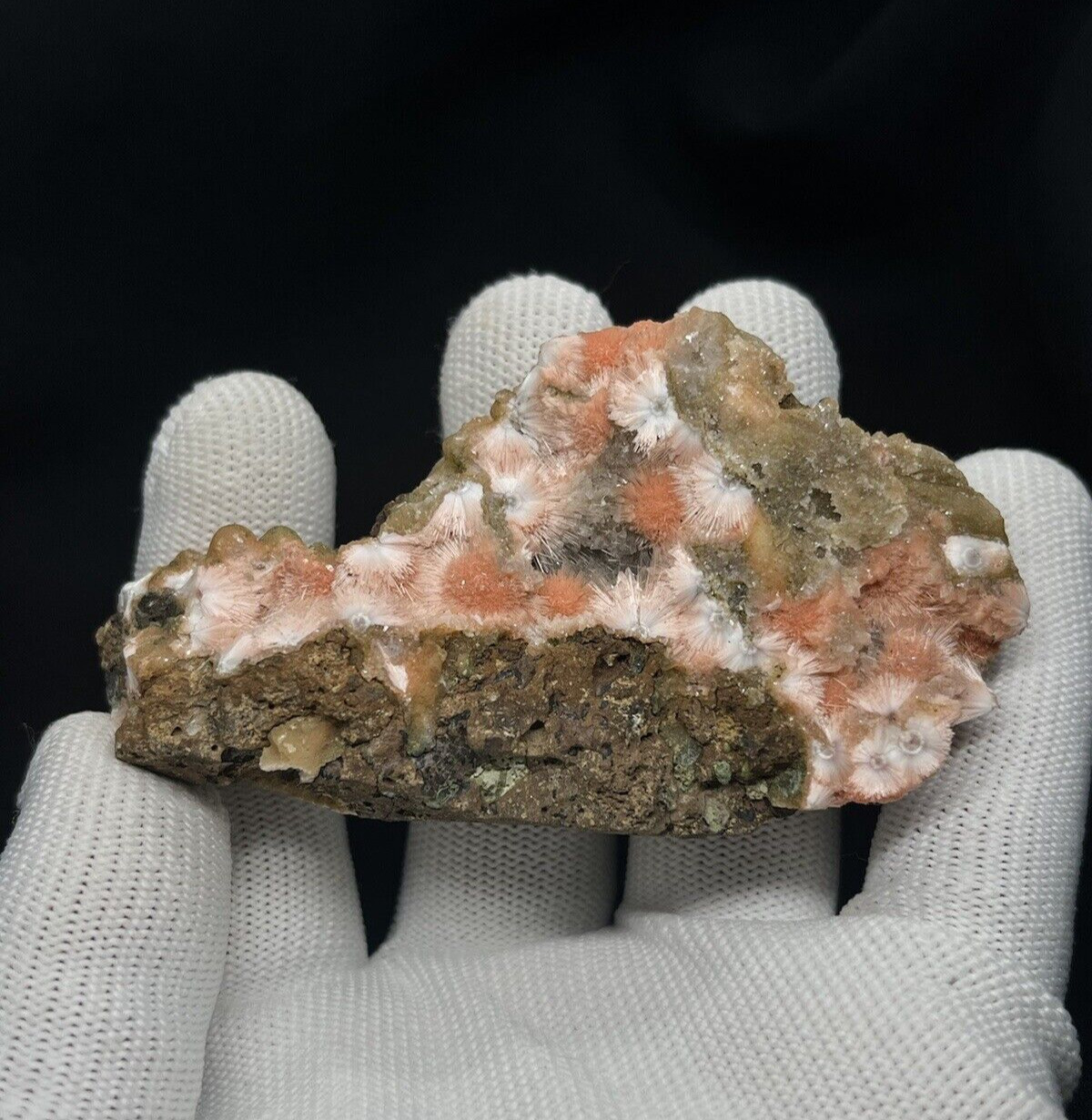Beautifull Orange Thomsonite , Rare Find From India - Rare Mineral Specimen..