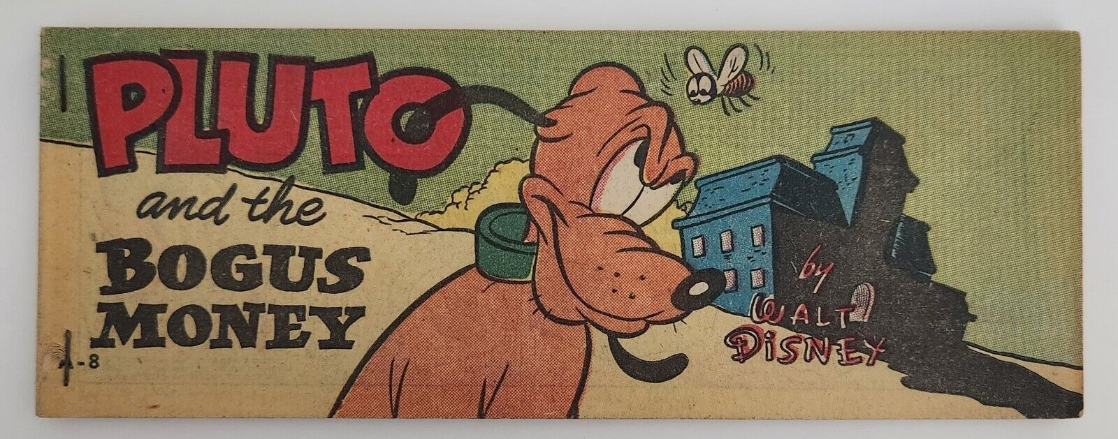 Vintage 1950 Wheaties Cereal Pluto and the Bogus Money Disney Mini Comic